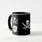 Pirat u. Monogramm Tasse (Vorderseite Links)