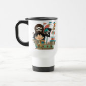 Pirat und Piratenschiff Reisebecher (Links)