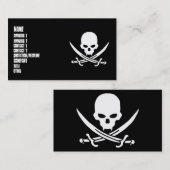 Pirat Visitenkarte (Vorne/Hinten)