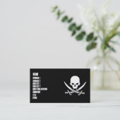 Pirat Visitenkarte (Stehend Vorderseite)