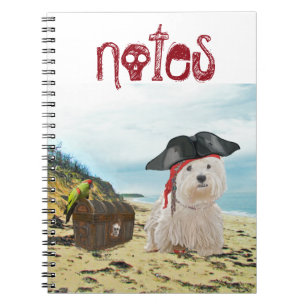 Pirat Westie Notizblock