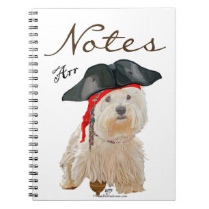 Pirat Westie Notizblock