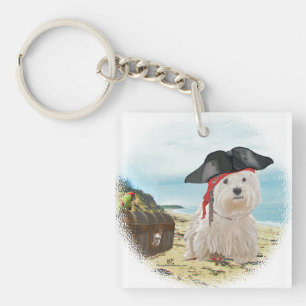 Pirat Westie Schlüsselanhänger