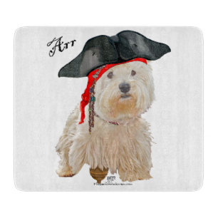 Pirat Westie Schneidebrett