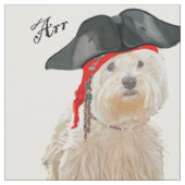 Pirat Westie Stoff (Nahaufnahme)