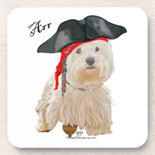 Pirat Westie Untersetzer