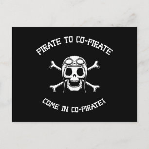 Pirat zu Co-Pirat Postkarte