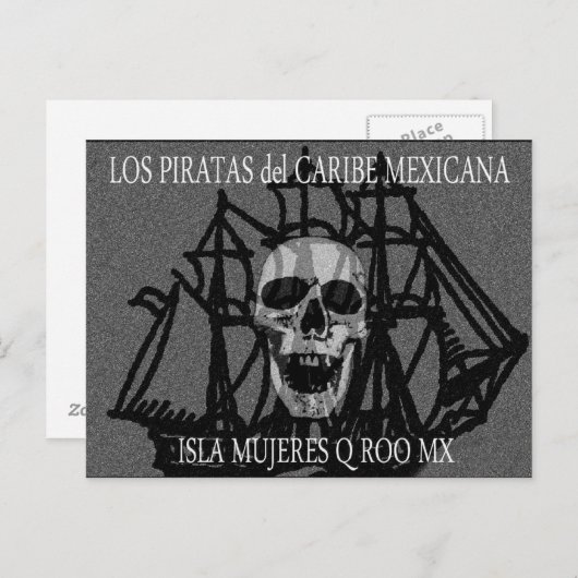 PiratasDelCaribeMexicana Postkarte (Vorne/Hinten)