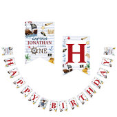 Pirate 1. Happy Birthday Party Wimpelkette