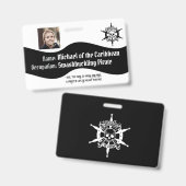 Pirate Abzeichen Ausweis (Vorder- & Rückseite)