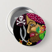 Pirate Abzeichen Button (Vorne & Hinten)