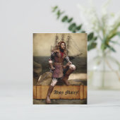 Pirate - Ahoy Matey - Postcard individuell anpassb Postkarte (Stehend Vorderseite)