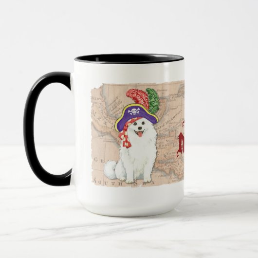 Pirate American Eskimo Dog Tasse (Links)