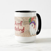 Pirate American Eskimo Dog Tasse (VorderseiteRechts)