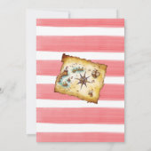 Pirate Aquarell Geburtstagsparty Einladung (Rückseite)