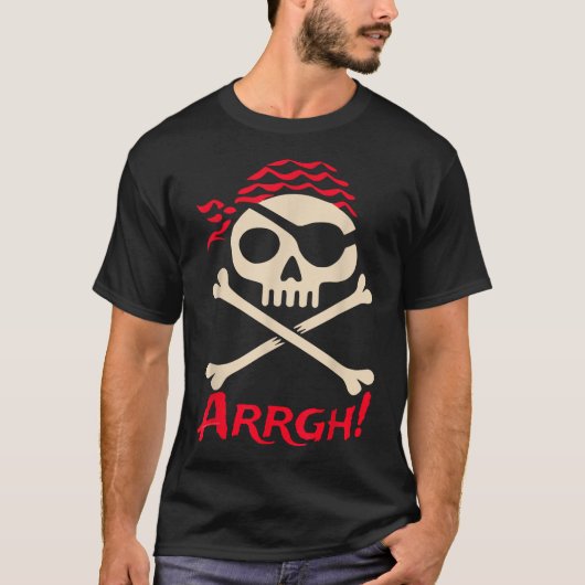 Pirate Argh Boys and Girls Arrgh Pirate T-Shirt (Vorderseite)