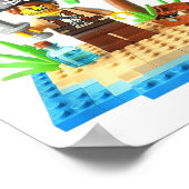 Pirate Argh Gebäude Blocks Bricks Master Builder Poster (Ecke)