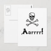 Pirate Arrrr Postkarte (Vorne/Hinten)