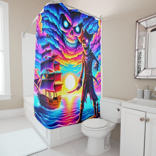 Pirate Art Duschvorhang (Beispiel)
