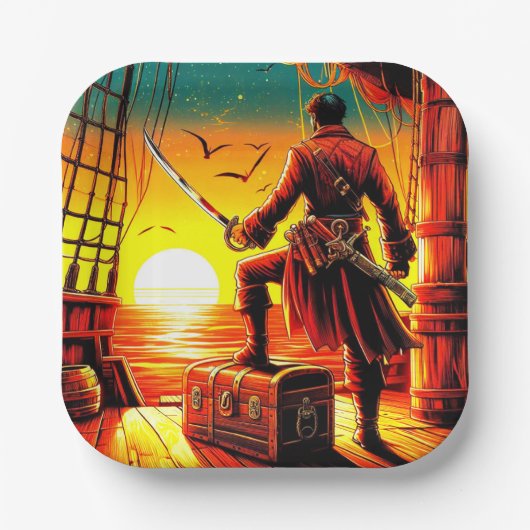 Pirate Art Pappteller (Vorderseite)