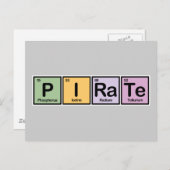 Pirate aus Elementen Postkarte (Vorne/Hinten)