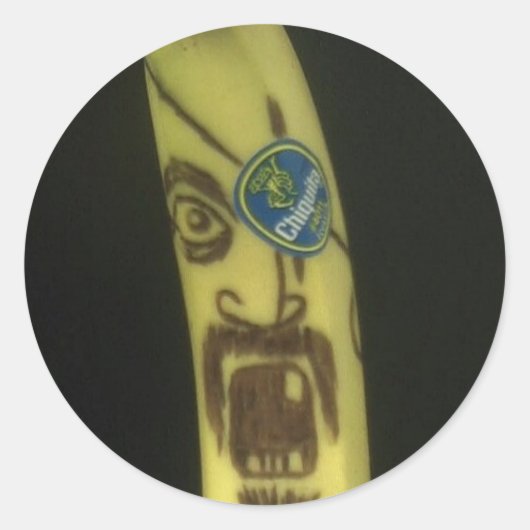 Pirate Banana Runder Aufkleber (Vorderseite)