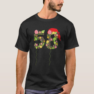 Pirate Bandana 58 Jahre alt Grafik 58. Geburtstag T-Shirt