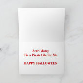 Pirate Bassett Hound Cards Karte (Innenseite)