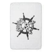 Pirate Bath Mat Badematte (Vorderseite Vertikal)