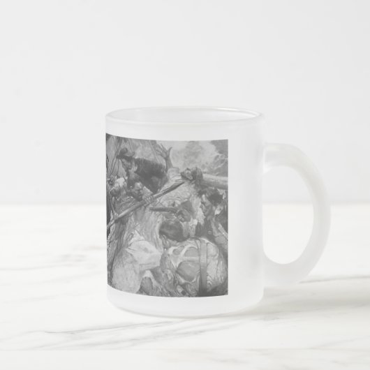 Pirate Battle Mattierte Tasse (Rechts)