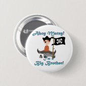 Pirate Big Brother Button (Vorne & Hinten)
