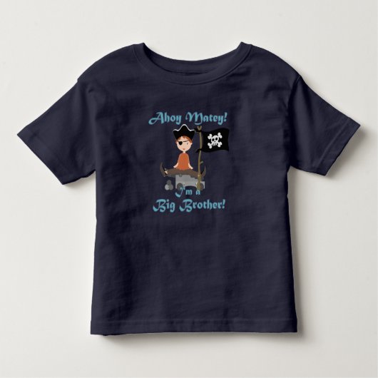 Pirate Big Brother Kleinkind T-shirt (Vorderseite)