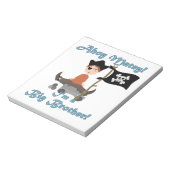 Pirate Big Brother Notizblock (Rotiert)