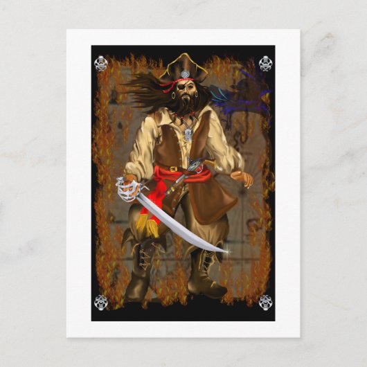 Pirate-Big und Bad Postkarte (Vorderseite)