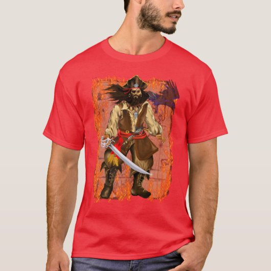 *Pirate-Big und Schlechtes mit Karte T-Shirt (Vorderseite)