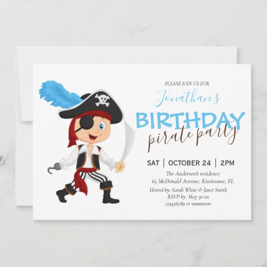 Pirate Birthday Adventure Ankündigung (Vorderseite)