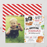 Pirate Birthday Ahoy Pirate Boy Party mit Foto