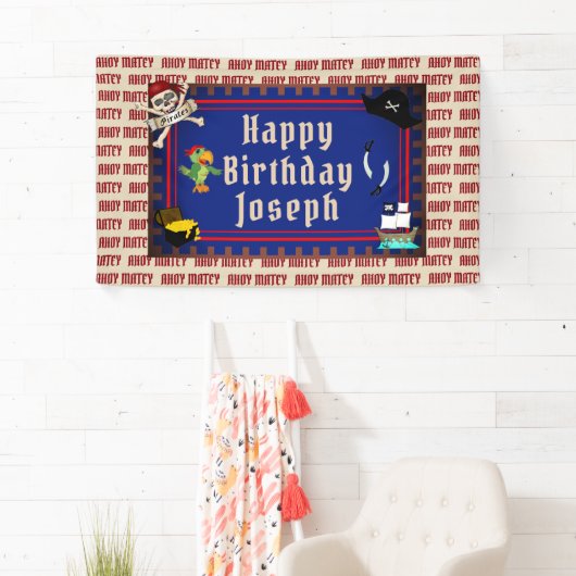 Pirate Birthday Banner (Insitu)