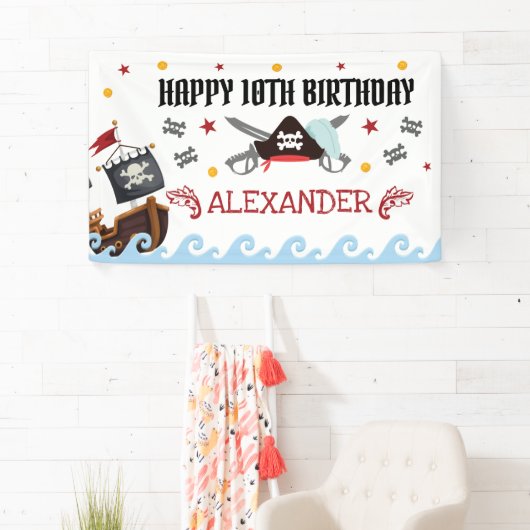 Pirate Birthday Banner (Insitu)