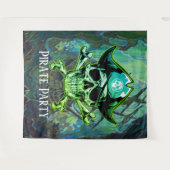 Pirate Birthday Bash Hintergrund Wandteppich (Vorderseite (Horizontal))