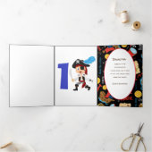 Pirate Birthday Boy Adventure Tri-Fold Card Dreifach Gefaltete Karte (Innenseite)