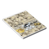 Pirate Birthday Candy Bar Wrapper Gastgeschenk Notizblock (angewinkelt)