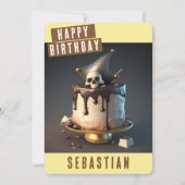 Pirate Birthday Card Feiertagskarte (Vorderseite)