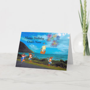 Pirate Birthday Card for Child Karte