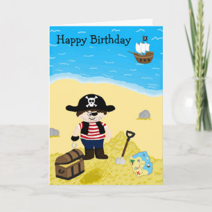 Pirate Birthday Card Karte