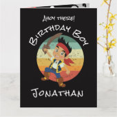 Pirate Birthday Card Karte (Gelbe Blume)