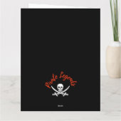 Pirate Birthday Card Karte (Rückseite)