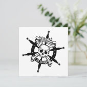 Pirate Birthday Card Karte (Stehend Vorderseite)