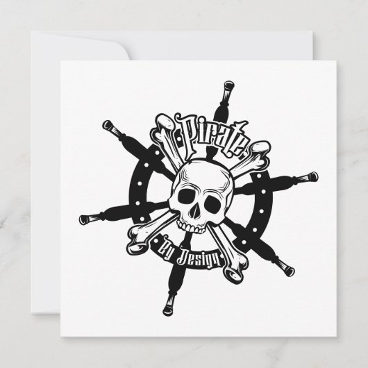 Pirate Birthday Card Karte (Vorderseite)