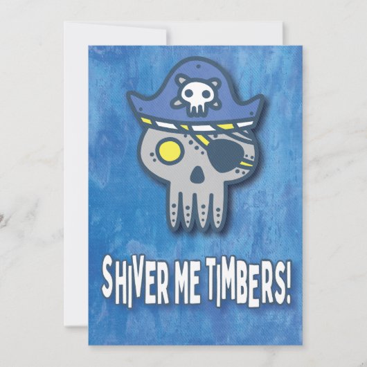 Pirate Birthday Einladung (Vorderseite)